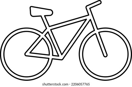 Bicycle. Bike icon vector in flat style. Cycling symbol. Sign for bicycle path Isolated on white background..eps

