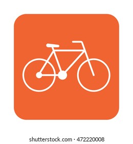 Bicycle / bike icon vector illustration