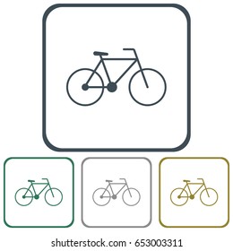 Bicycle / bike icon vector illustration

