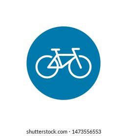 Bicycle. Bike icon vector. Isolated on white background. Trendy Flat style for graphic design, logo, Web site, social media, UI, mobile app, EPS10