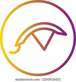 Bicycle Bike Part Gradient Line Icon