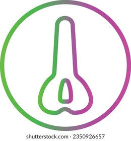 Bike Part Gradient Line Symbol