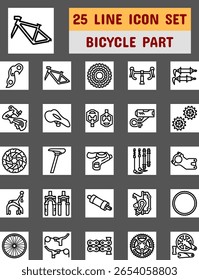 bicicleta, bicicleta, peça, mecânica, engrenagem, linha, contorno, simples, forma, abstrato, manutenção, garagem, oficina, ciclismo, reparação, branding, apresentação, infográfico, modelo, eixo, fundo, suporte, freio