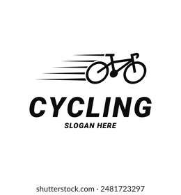 bicycle bike race logo design concept idea