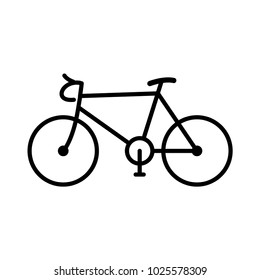 bicycle bike race vector line art racing bike icon template