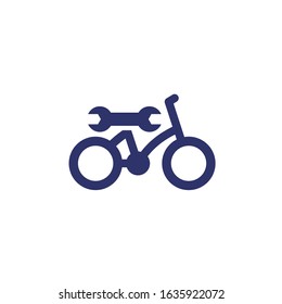 Bicycle, Bike Repair Service Vector Icon, Logo