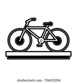 bicycle or bike sideview icon image 
