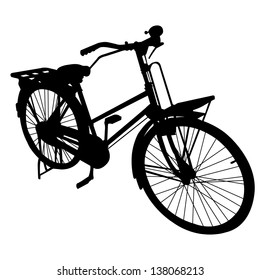 bicycle bike silhouette vector