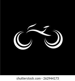 bicycle bike silhouette vector icon or logo