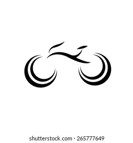 bicycle bike silhouette vector icon or logo