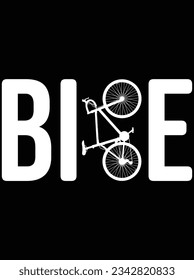 Bicycle bike vector art design, eps file. design file for t-shirt. SVG, EPS cuttable design file
