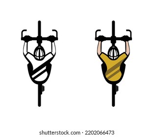 Bicycle Biker design illustration vector eps format , suitable for your design needs, logo, illustration, animation, etc.