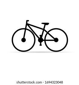 bicycle in black color art illustration