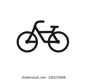 Bicycle Black Icon Vector 