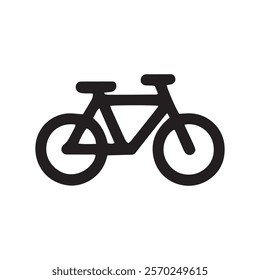 A bicycle black silhouette icon design