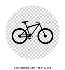 bicycle  - black vector icon