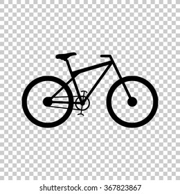 bicycle  - black vector icon