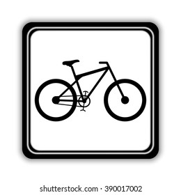 bicycle  - black vector icon