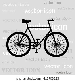 bicycle black vector icon