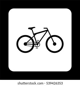 bicycle  - black vector icon