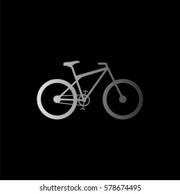 bicycle  - black vector icon