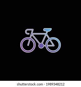 Radblaues Farbverlauf-Vektorsymbol