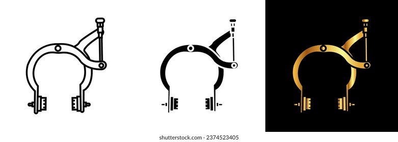 The Bicycle Brake Caliper icon symbolizes precision, stopping power, and the crucial mechanics behind a cyclist's safety.
