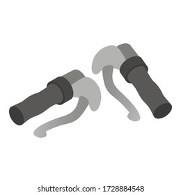 Bicycle brake icon. Isometric illustration of bicycle brake vector icon for web