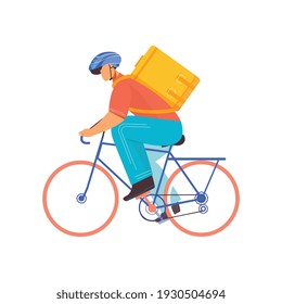 Bicycle business composition with flat cycling images isolated on blank background vector illustration