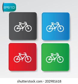 Bicycle buttons,vector
