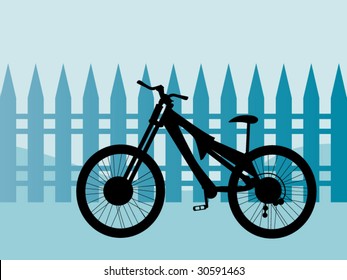Zaunfahrrad