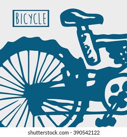 Bicycle card.Vector Illustration