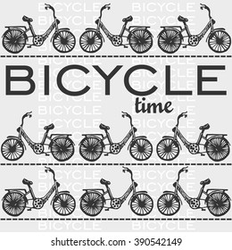Bicycle card.Vector Illustration