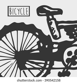 Bicycle card.Vector Illustration