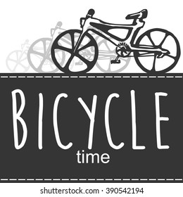 Bicycle card.Vector Illustration