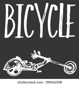Bicycle card.Vector Illustration