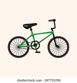bicycle cartoon design elements vector