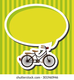 bicycle cartoon design elements vector