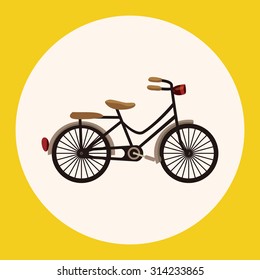 bicycle cartoon design elements vector