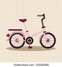 bicycle cartoon design elements vector