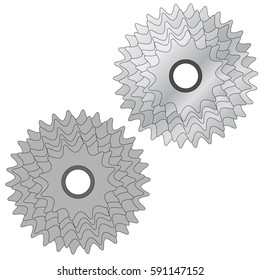 bicycle cassette (sprocket). vector