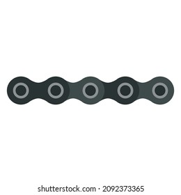bicycle chain flat clipart vector illustration