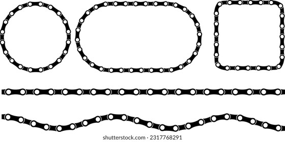 bicycle chain frame with copy space