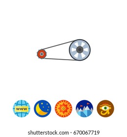 Bicycle chain icon