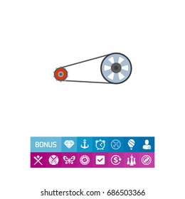 Bicycle chain icon