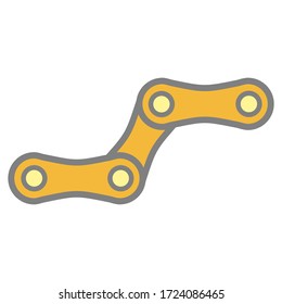 bicycle chain icon vector template