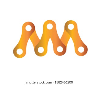 Bicycle chain links icon - Vector
