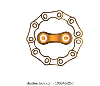 Bicycle chain links icon - Vector
