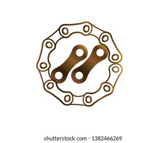 Bicycle chain links icon - Vector
