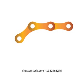 Bicycle chain links icon - Vector
